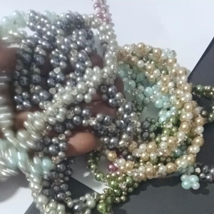 mutiara rangkai per 25 cm/mutiara rangkai costume