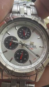 Đồng hồ nam hiệu BAILLY BOLD QUARTZsize 405mm chạy full 3 cốt 6 kimcó chronograbhniềng xoayvỏ hợp kim đáy xoáy chống nước 10BARdây thép không gỉ linh kiện kèm khóa thông minh điều chỉnh tuỳ theo tay người dùng