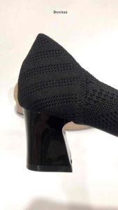 Brevinni Coral Women Block Heels || Sepatu Rajut Tapak Block Wanita