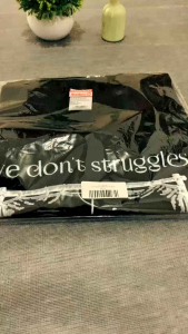 WDS T-SHIRT WE DONT STRUGGLES BLACK TEES