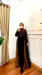 gamis elegan produk Amore by ruby edisi arabelle dress motif simpel