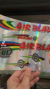 Bộ tem xe đạp AIRBLADE chữ màu đỏ hàng nhập Thái Lan chất lượng cao dành trang trí riêng cho dòng xe này tem màu sắc cực đẹp và bền giá bán cực tốt bán lẻ như bán sỉ