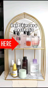 Rak Skincare Aesthetic - Rak Skincare - Rak Serbaguna - Rak Parcel - Rak Parfume - Rak Kosmetik Gantung