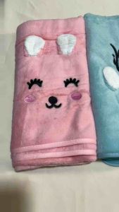 TERMURAH... Handuk Bayi Kuping Karakter 50*100 | Handuk Mandi Newborn Lembut Sarang Lebah Rilex Tiga Teman