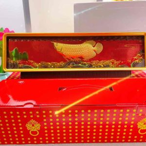 Fortune Bliss Feng Shui New Style Golden Arowana Lucky Charm Ornament
