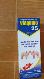 VIAQUINO 25 viavet(10100ml) dung dịch uống dứt điểm tiêu chảy cầu trùng trên gia súc gia cầm