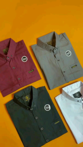 100RIBU DAPAT 5PCS KEMEJA POLOS LENGAN  PENDEK  KEMEJA PRIA CASUAL KEMEJA POLOS