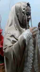 Mukenah dewasa velvet polos renda mewah harga satuan