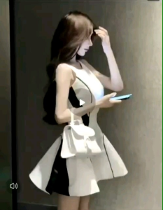Casual evening dress for women new style high-end light luxury elegant waist-length and slim dress