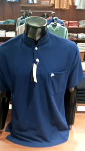 MODASPORT KAOS KERAH LENGAN PENDEK NAVI BLUE REGULLER FIT GUARANTED PREMIUM