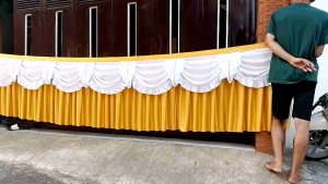 skirting meja rok meja taplak meja panjang 4 meter x tinggi 80 cm