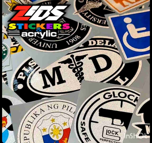 PWD Driver/Rider On Board Respect Stickers: 3M Reflective Laminated Stickers