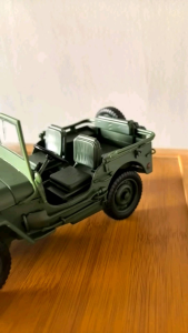 Willys Military Jeep Die-Cast 1/18 1:18 Scale Pullback Alloy Car Vehicle Model Diecast Alloy Car Collection