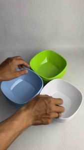 M-7006 (6 pcs / 1 lusin) - Mangkuk Melamine Persegi 15 cm Mangkok Melamin Kotak Mangkok Mie Mangkok Bakso Mangkok Saji Serbaguna