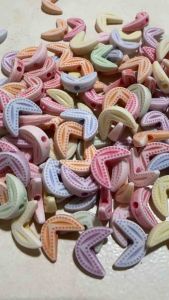 150 pcs cute leaf beads for diy jewelry accessories mix colors size 8 x 12 mm