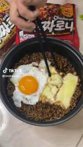 Lốc 5 gói - Mì tương đen Samyang cay/ Mì trộn tương đen cay chacharoni/ Chacharoni Spicy Blackbean sauce ramen/ Mì tương đen samyang spicy