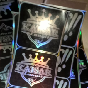 STIKER CCTV KAISAR LANGIT BAHAN HOLOGRAM ISI 6 PCS
