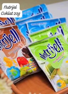 Nutri jell jelly powder puding 1box 12sachet 10gr