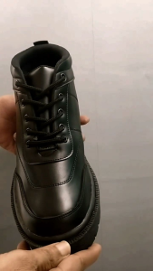 Sepatu Boots Pantofel Formal Trendy Kulit Hitam Pria Oxford Kerja Kantoran Sintetis Premium