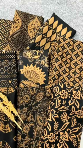 KAIN BATIK METERAN KATUN PRIMA COKLATAN PRINTING HALUS BERKUALITAS PANJANG 2 METER LEBIH