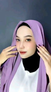 Hijab Kerudung Pasmina Oval Crinkle 180 CM: Pashmina Instan