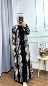 GAMIS TWILL MODEL KLOK WARNA HITAM PEKAT RAYON KEKINIAN BY FARUZ BATIK BISA COD