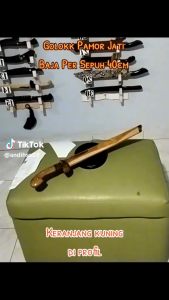 GOLOK KERJA MULTIFUNGSI SUPER PREMIUM BAJA PER KAYU JATI PILIHAN 30 CM