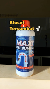 MAXI ANTI SUMBAT 1300 GRAM X DR SEPTIC - Pembersih septic tank - pencegah wc mampet - pengurai bakteri septic tank - pelancar saluran pipa tersumbat - soda api cair - wc mampet - kloset mampet - bak cuci piring tersumbat