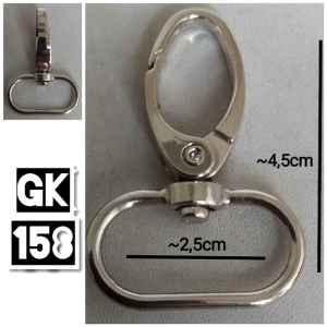 kait tas 2cm dan 25cm dijual per pasang (2 biji)