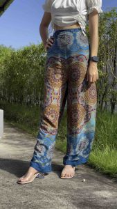 กางเกงผูกหน้าหลัง กางเกง4สาย กางเกงแหวกข้าง กางเกงแหวกจิมิ ลาย หิมะตุ่น