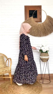 Baju Muslim Anak Perempuan Remaja Gamis Kimira Baby Doll Anak Cutetrik