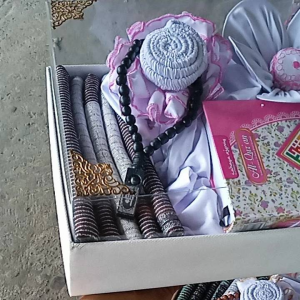 Hampers Lengkap isian Alat sholat wanita Dewasa sudah dihias Cantik seperti foto murah mewah