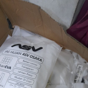Jas hujan baju celana Asv tipe osaka bahan eva termurah terlaris