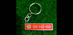 PERSONALIZED SPOTIFY KEYCHAIN