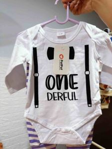 ป้าย PatPat เสื้อผ้าเด็กชาย/เด็กหญิง บอดี้สูทแขนยาว+กางเกงขายาว Size 0-3 M สินค้ามือ1