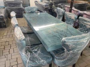 DINING TABLE SET 68 SEATER WITH GLASS