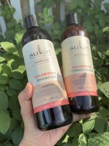 Set dầu gội và dầu xả làm dày tóc Sukin Volumising Shampoo & Conditioner chai 500ml