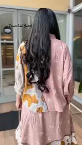 SEMERBAK BATIK ONE SET ROK RAYON PREMIUM KAGUMI BUSUI FRIENDLY | SETELAN ROK LENGAN PANJANG PREMIUM
