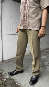 celana kerja pria reguler celana bahan standar pria celana cotton twist celana formal pria