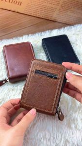 Wallet New Style Mini Men Card Holder Purse Coin Pouch 1 Zipper And Card Holder