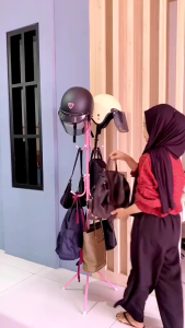 Stand Hanger Stainless - Gantungan Baju Topi Tas Serbaguna