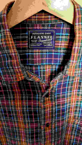 Kemeja Flanel Uniqlo" Original Second Size XL