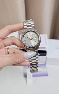 ĐỒNG HỒ NAM CHÍNH HÃNG Seiko 5 SNXS75K1 Automatic Grey Dial Silver Stainless Steel For Men