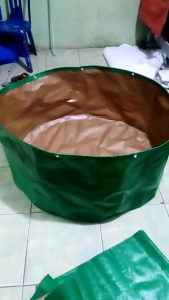 KOLAM TERPAL BERBENTUK BULAT DENGAN UKURAN D.15 tinggi 70cm