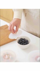 Silicone Suction Lid Reusable Food Cover Bowl Plate Cover Microwave Fridge Safe Storage Lid