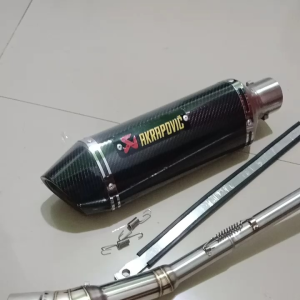 knalpot racing akrapovic buat jupiter vega grand legenda beat vario pcx adv mio scopy genio nmax aerox dan metik lainya