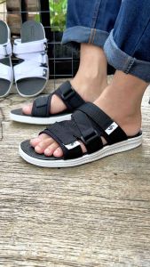 Silom Sandal Pria Slide Casual Sendal Slop Cowok Basic Velcro Oscar - L 06