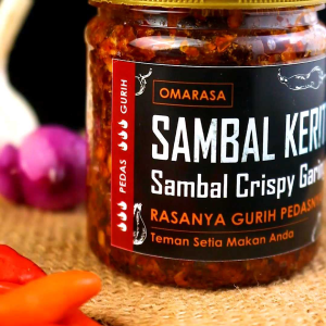 OMARASA Sambal Keriting Crispy Garing Rasanya Gurih Pedasnya Nagih