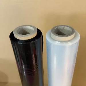 Stretch Film  x 2.33 (350m)kilos 1roll - blueblack and Clear