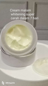 Cream malam whitening premium kulit kusam susah putih